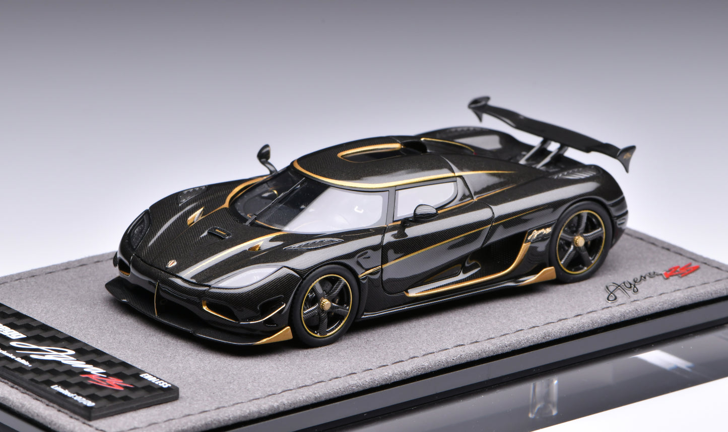 1:43 Gryning Koenigsegg Agera RS Carbon/Golden stripe