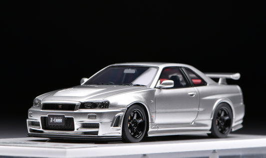 1:43 MakeUp Nissan  NISMO R34 GT-R Z-Tune Silver EM396A