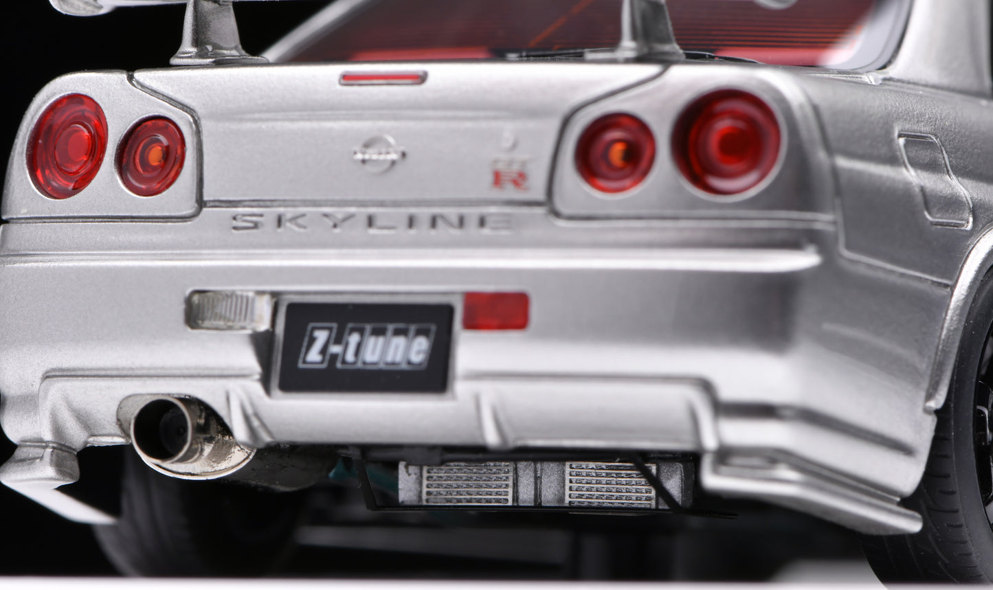 1:43 MakeUp Nissan  NISMO R34 GT-R Z-Tune Silver EM396A