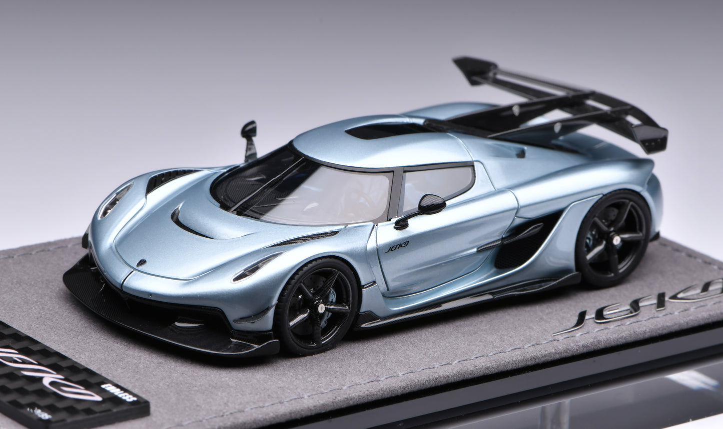 1:43 Gryning Koenigsegg Jesko Attack#7505 Light Ice Blue/Carbon