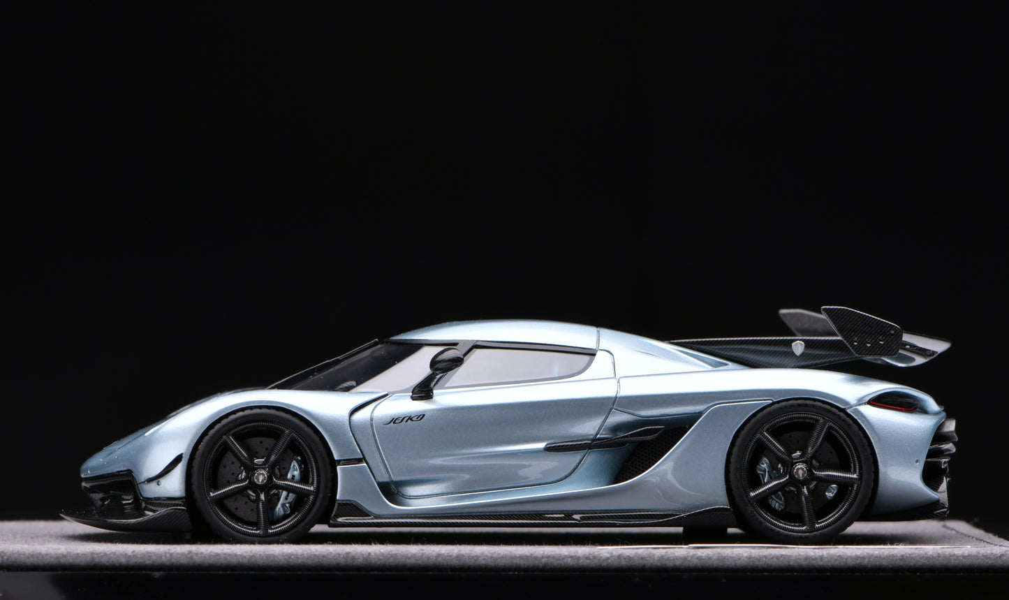 1:43 Gryning Koenigsegg Jesko Attack#7505 Light Ice Blue/Carbon