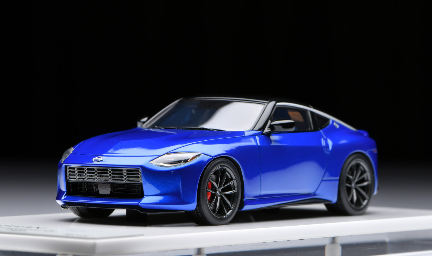 1:43 MakeUp Nissan Fairlady Z(RZ34) Seiran Blue EM648A