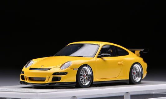 1:43 MakeUp Porsche 911 (997)GT3 RS(BBS Cup Wheel) Speed Yellow EM710E