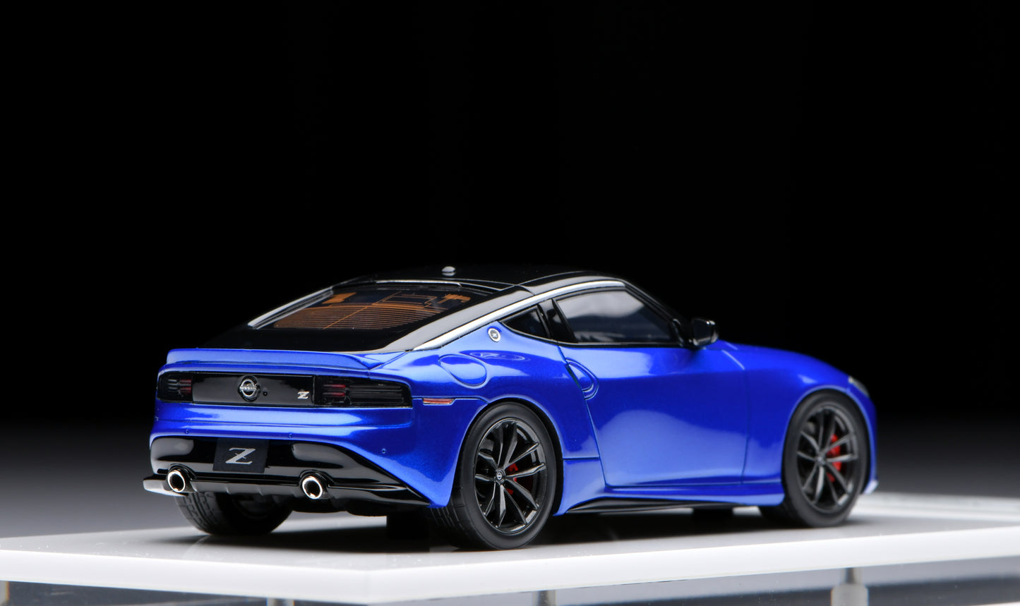 1:43 MakeUp Nissan Fairlady Z(RZ34) Seiran Blue EM648A