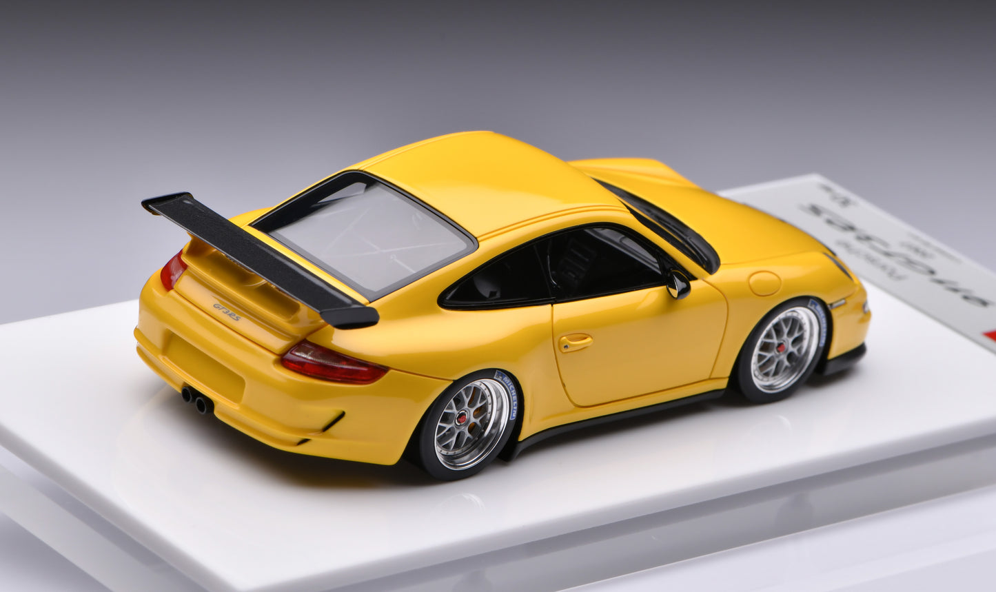 1:43 MakeUp Porsche 911 (997)GT3 RS(BBS Cup Wheel) Speed Yellow EM710E