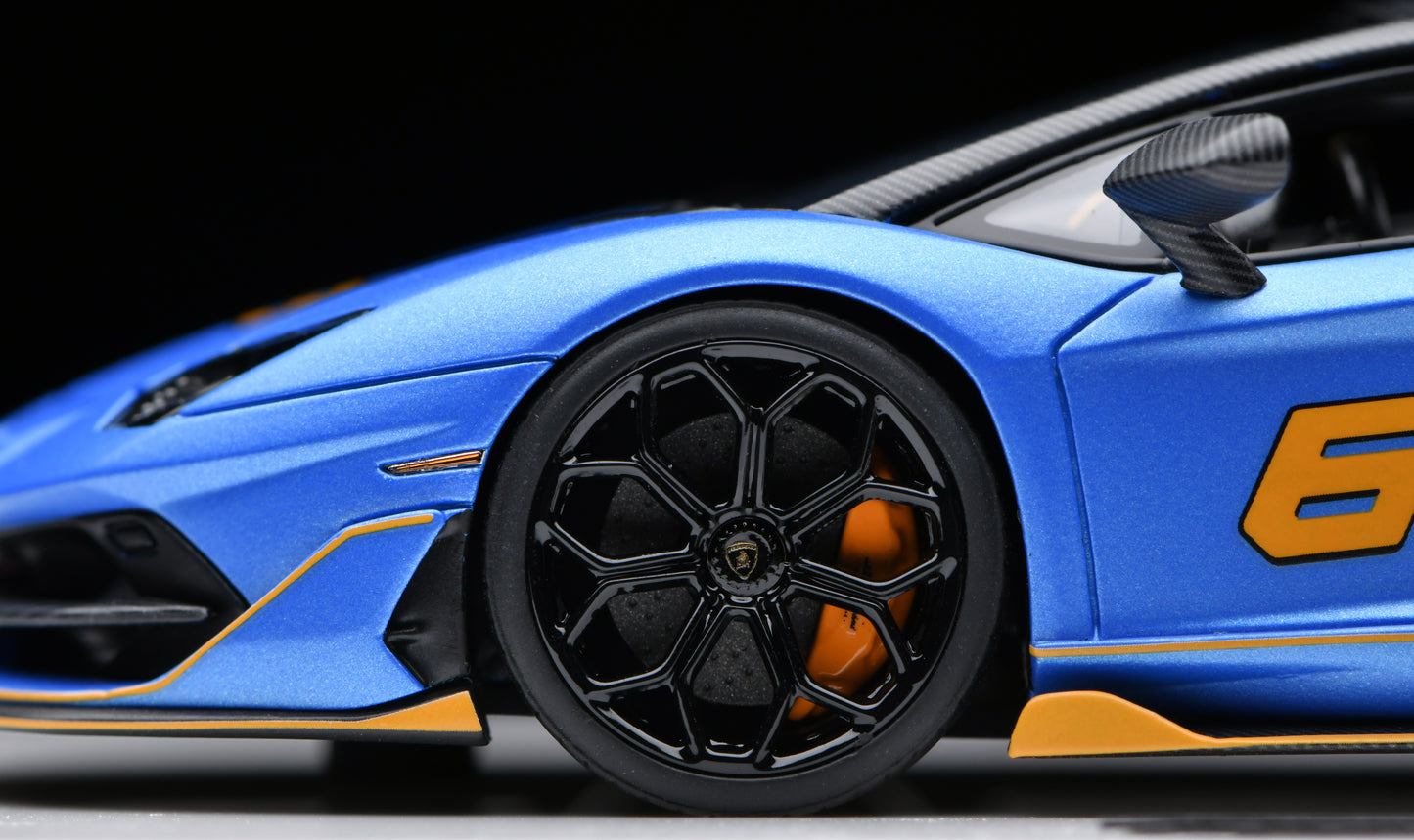 1:43 MakeUp Lamborghini Aventador SVJ63 Roadster Blu Arione EM517H