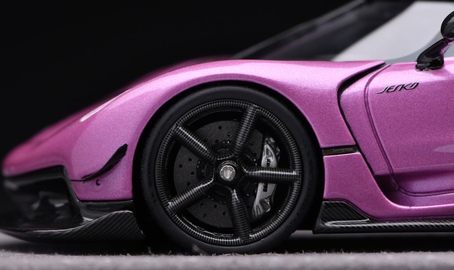 1:43 Gryning Koenigsegg Jesko Attack #7270 Viola/Porple Carbon