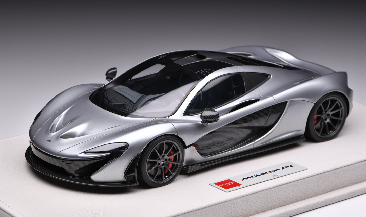 1:18 MakeUp Mclaren P1 2013 Ice Silver Metallic EML149E