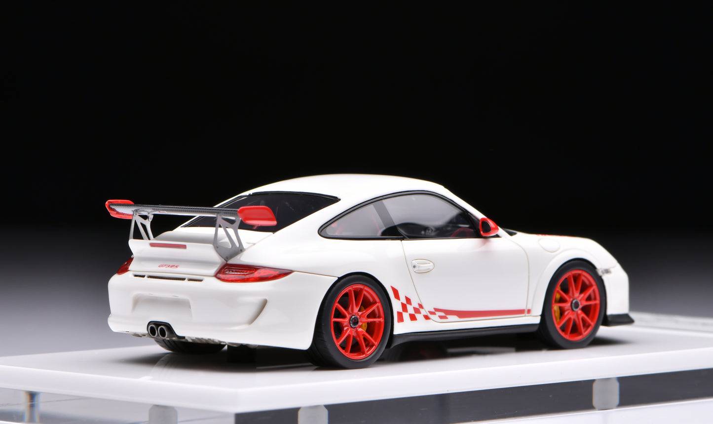 1:43 MakeUp Porsche 911 (997.2) GT3RS White/Red Stripe EM603B