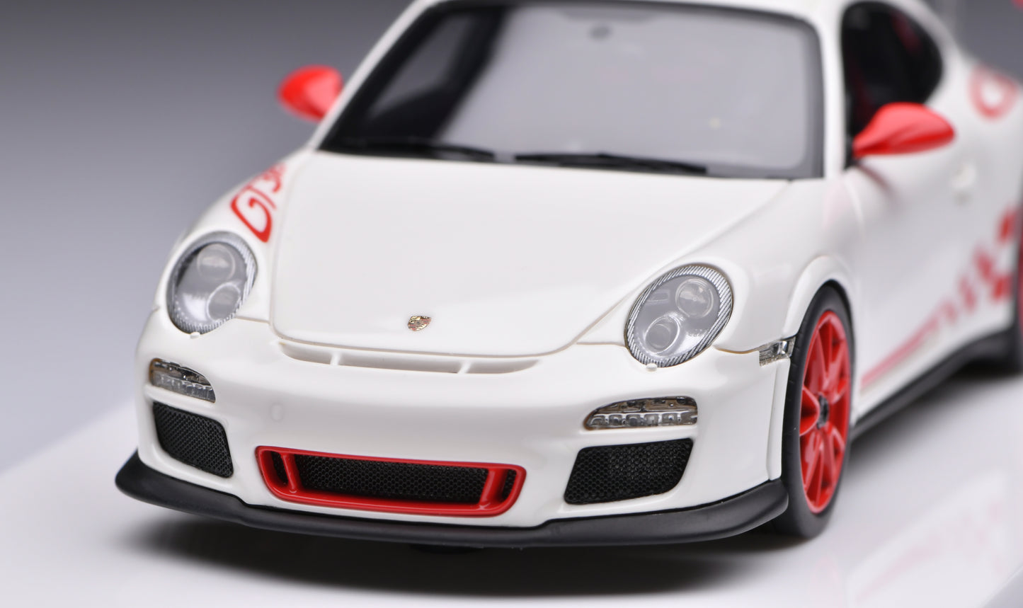 1:43 MakeUp Porsche 911 (997.2) GT3RS White/Red Stripe EM603B