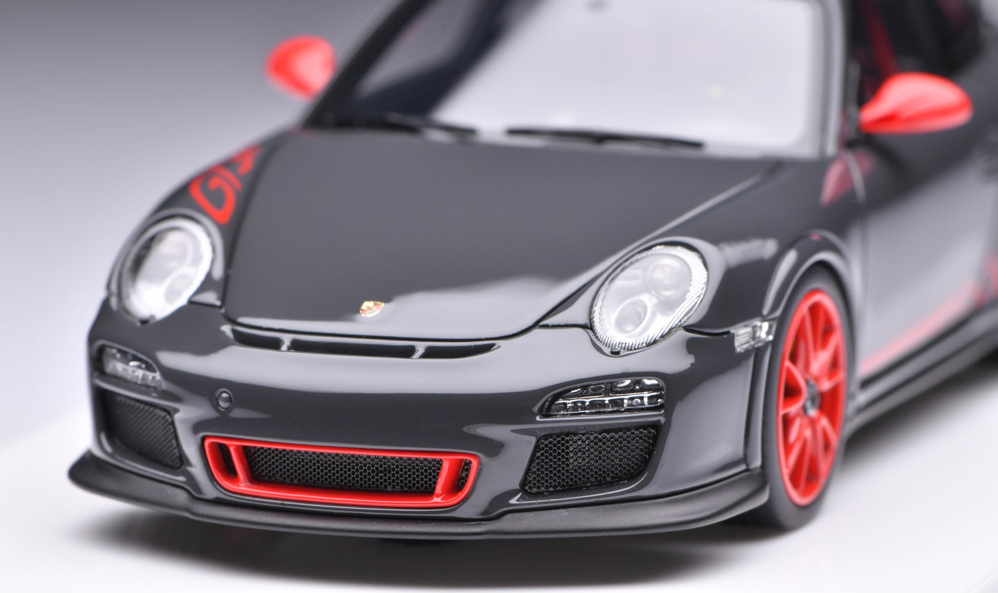 1:43 MakeUp Porsche 911 (997.2) GT3RS Gray Black/Red Stripe EM603A