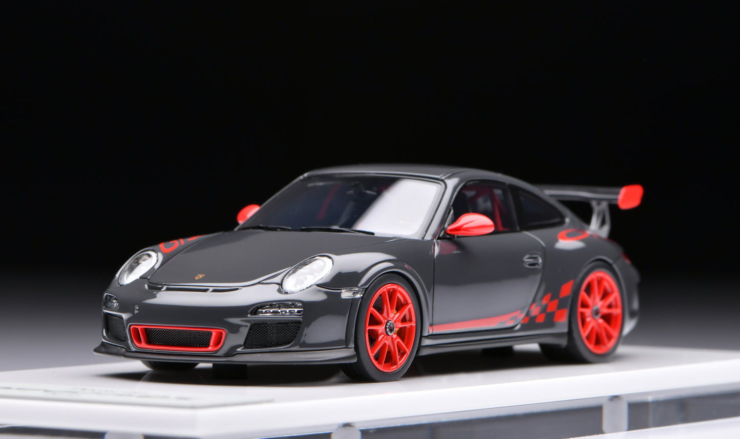 1:43 MakeUp Porsche 911 (997.2) GT3RS Gray Black/Red Stripe EM603A