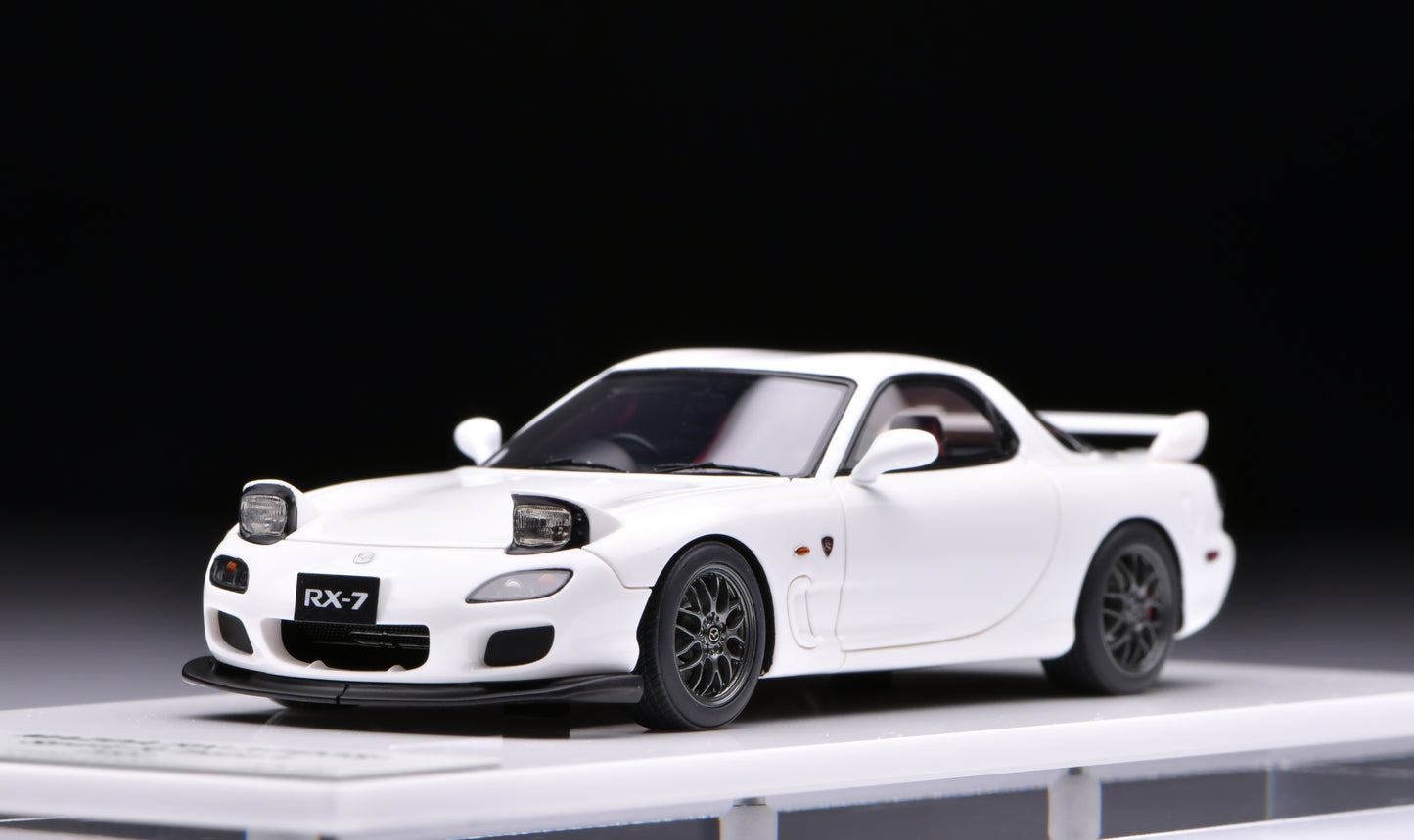 1:43 MakeUp Mazda RX-7(FD3S) Spirt R TypeA(Head lamp open)Pure White EM817B