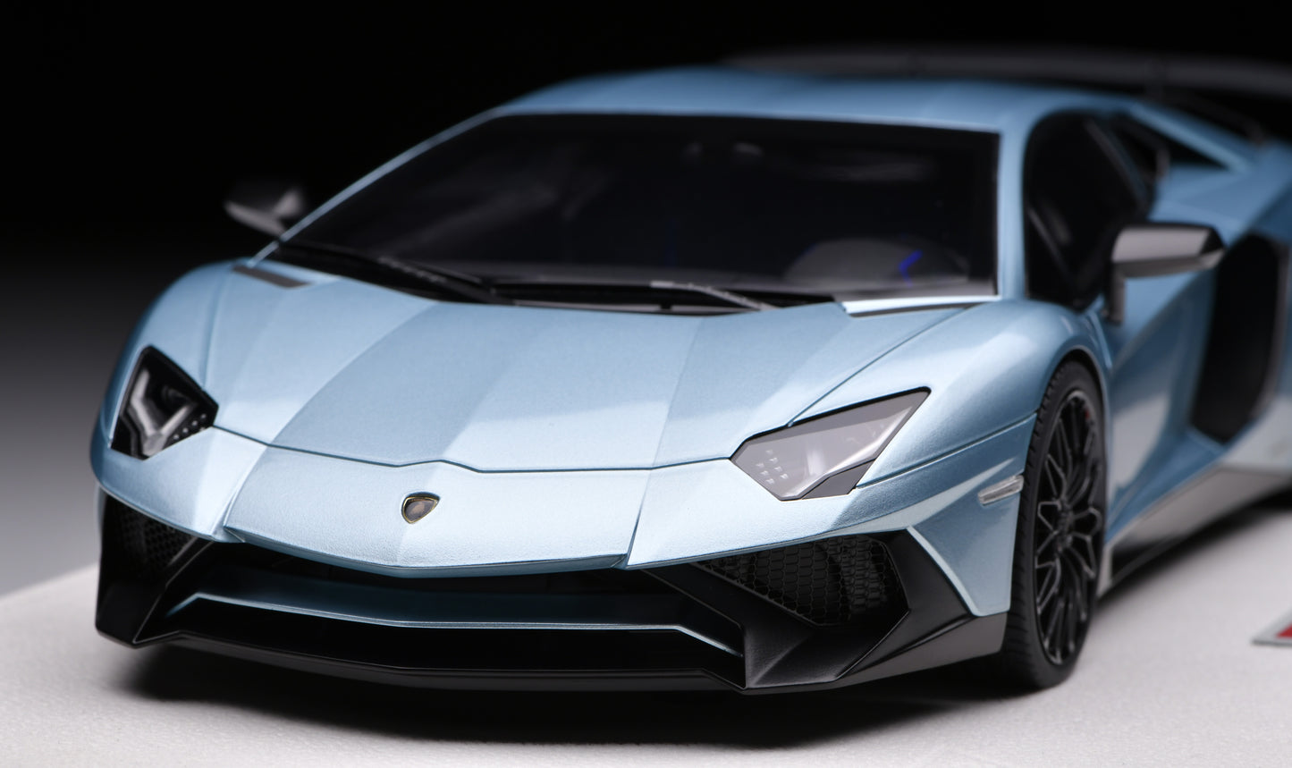 1:18 MakeUp Lamborghini Aventador LP750-4 SV 2015 Azzurro Thetys  EML005H