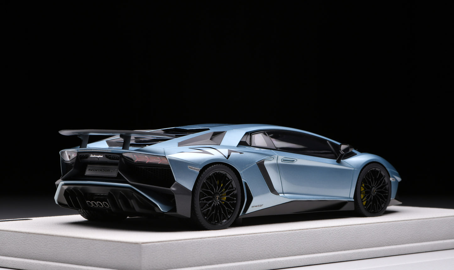 1:18 MakeUp Lamborghini Aventador LP750-4 SV 2015 Azzurro Thetys  EML005H