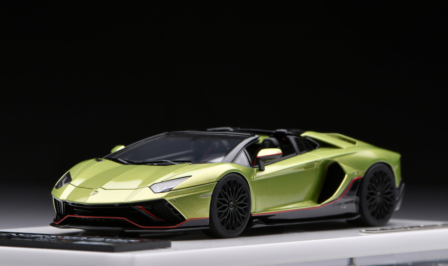 1:43 MakeUp Lamborghini Aventador LP780-4 Ultimae Roadster(Dianthus Wheel)EM637C