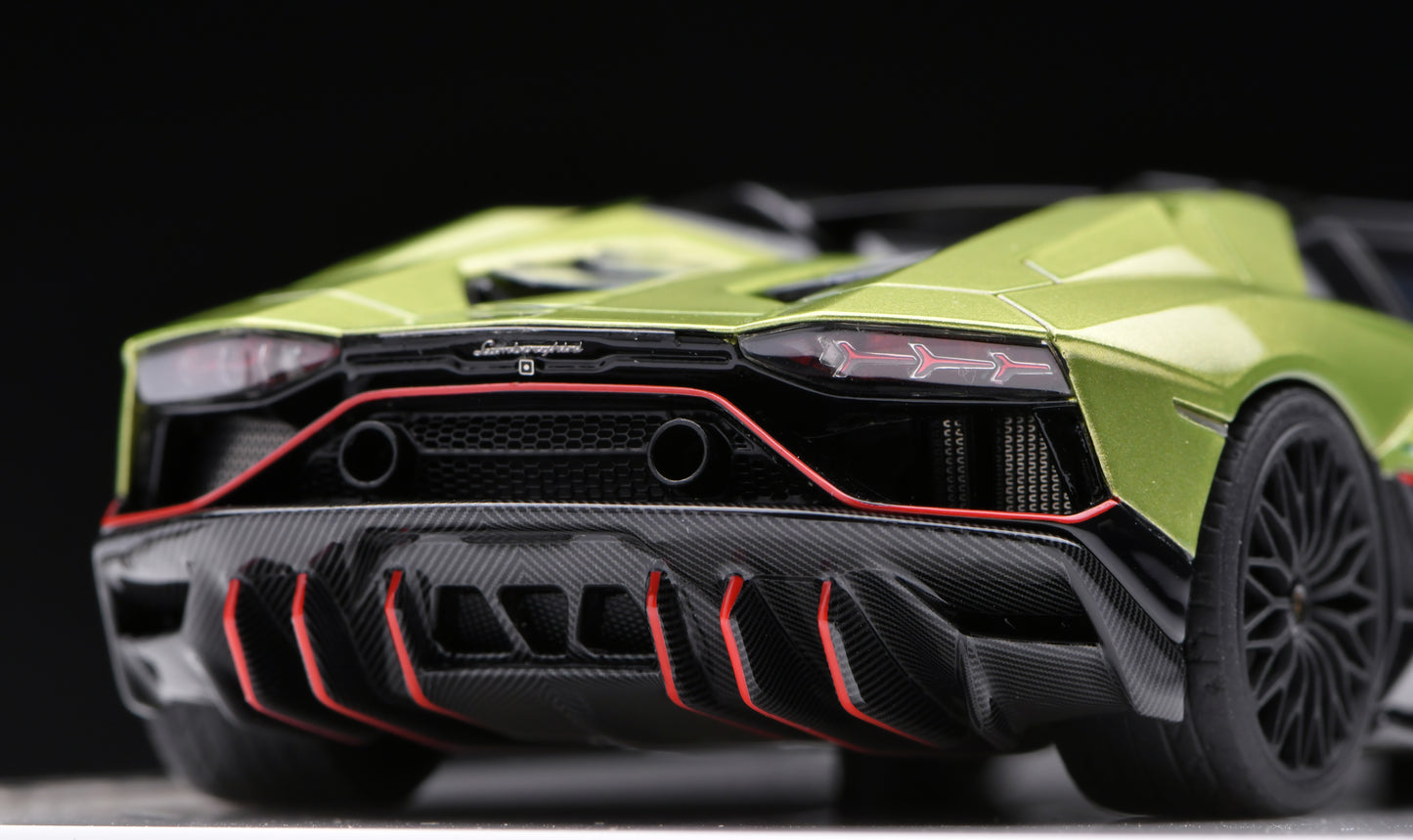1:43 MakeUp Lamborghini Aventador LP780-4 Ultimae Roadster(Dianthus Wheel)EM637C