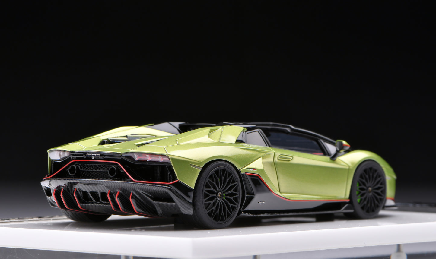1:43 MakeUp Lamborghini Aventador LP780-4 Ultimae Roadster(Dianthus Wheel)EM637C