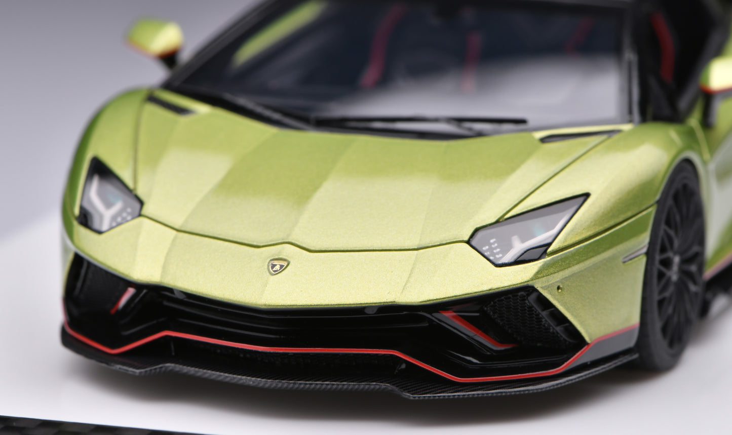 1:43 MakeUp Lamborghini Aventador LP780-4 Ultimae Roadster(Dianthus Wheel)EM637C