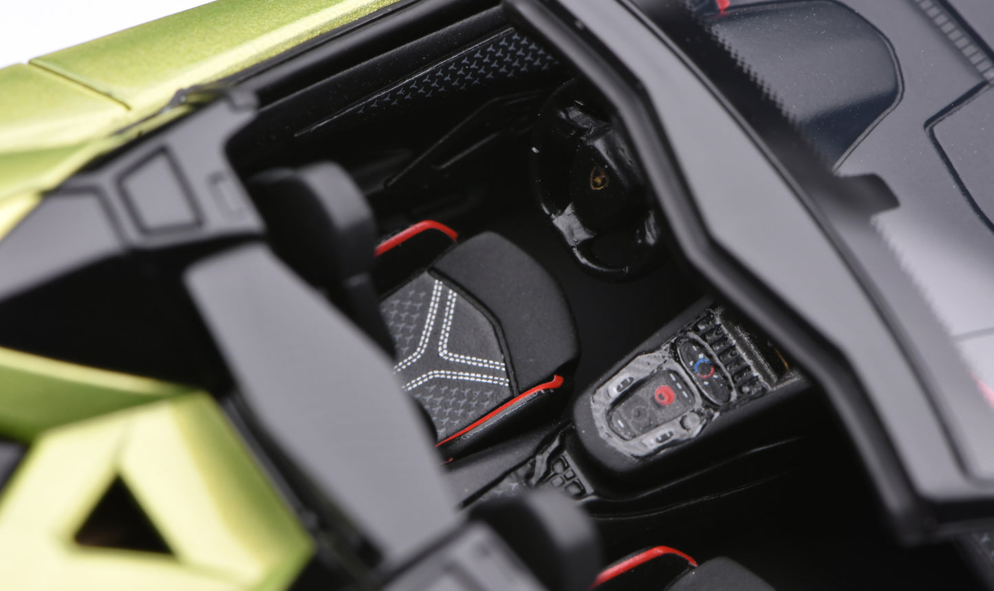 1:43 MakeUp Lamborghini Aventador LP780-4 Ultimae Roadster(Dianthus Wheel)EM637C