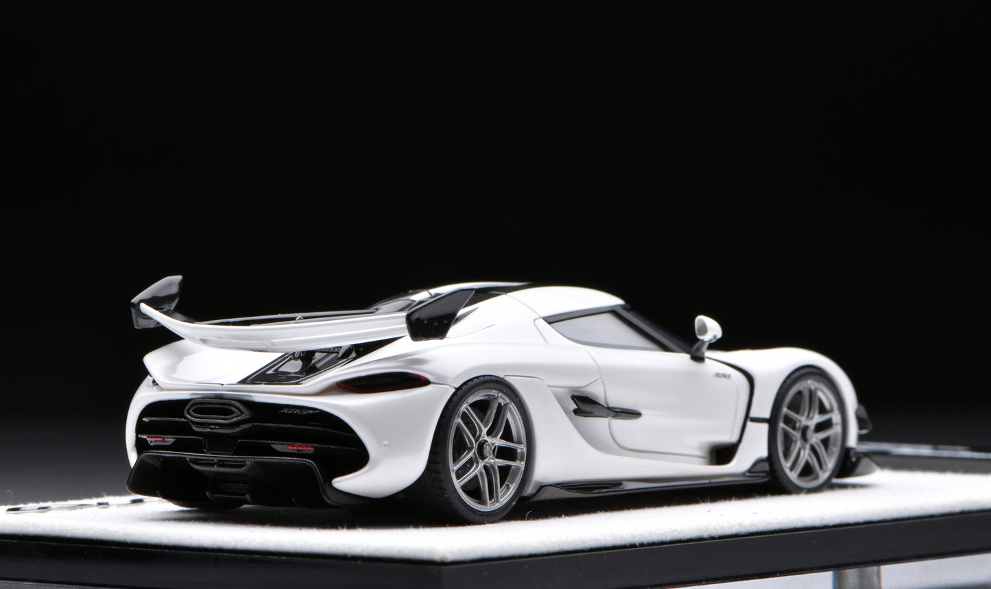 1:43 Gryning Koenigsegg Jesko Attack #7339 Crystal White/Carbon