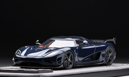 1:43 Gryning Koenigsegg Agera RS Navy Metallic Blue Carbon/Silvery