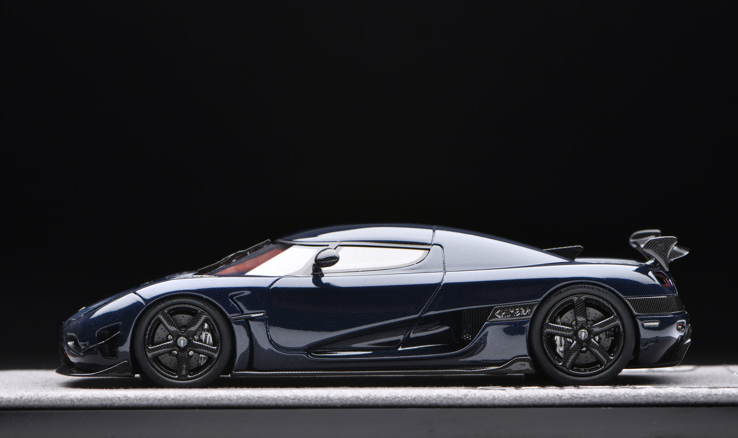 1:43 Gryning Koenigsegg Agera RS Navy Metallic Blue Carbon/Silvery