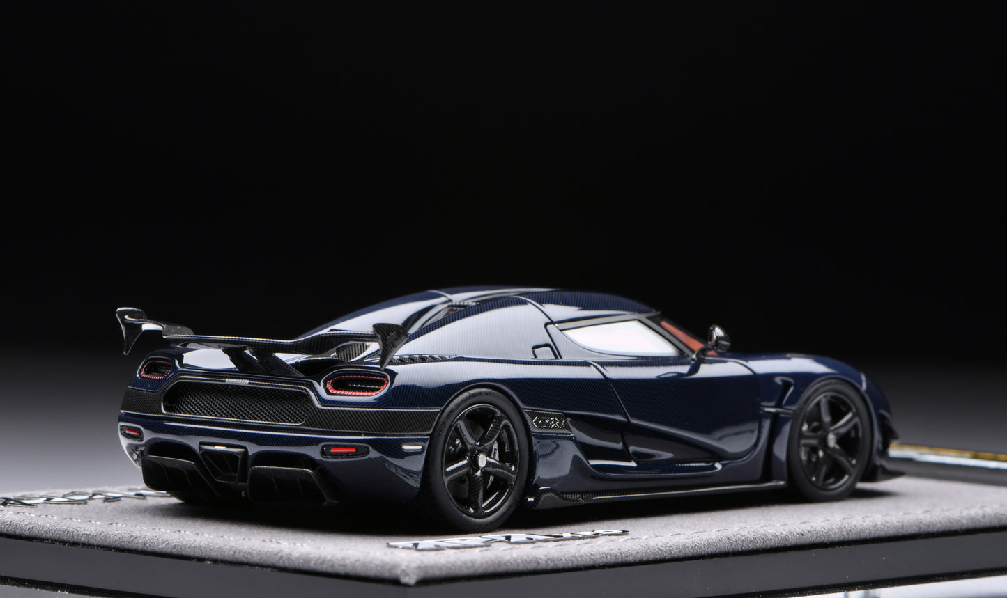 1:43 Gryning Koenigsegg Agera RS Navy Metallic Blue Carbon/Silvery