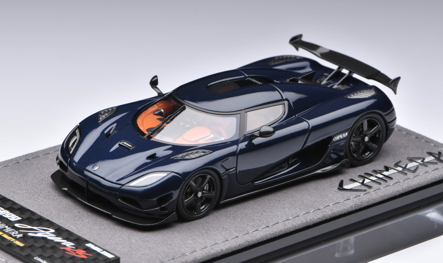 1:43 Gryning Koenigsegg Agera RS Navy Metallic Blue Carbon/Silvery