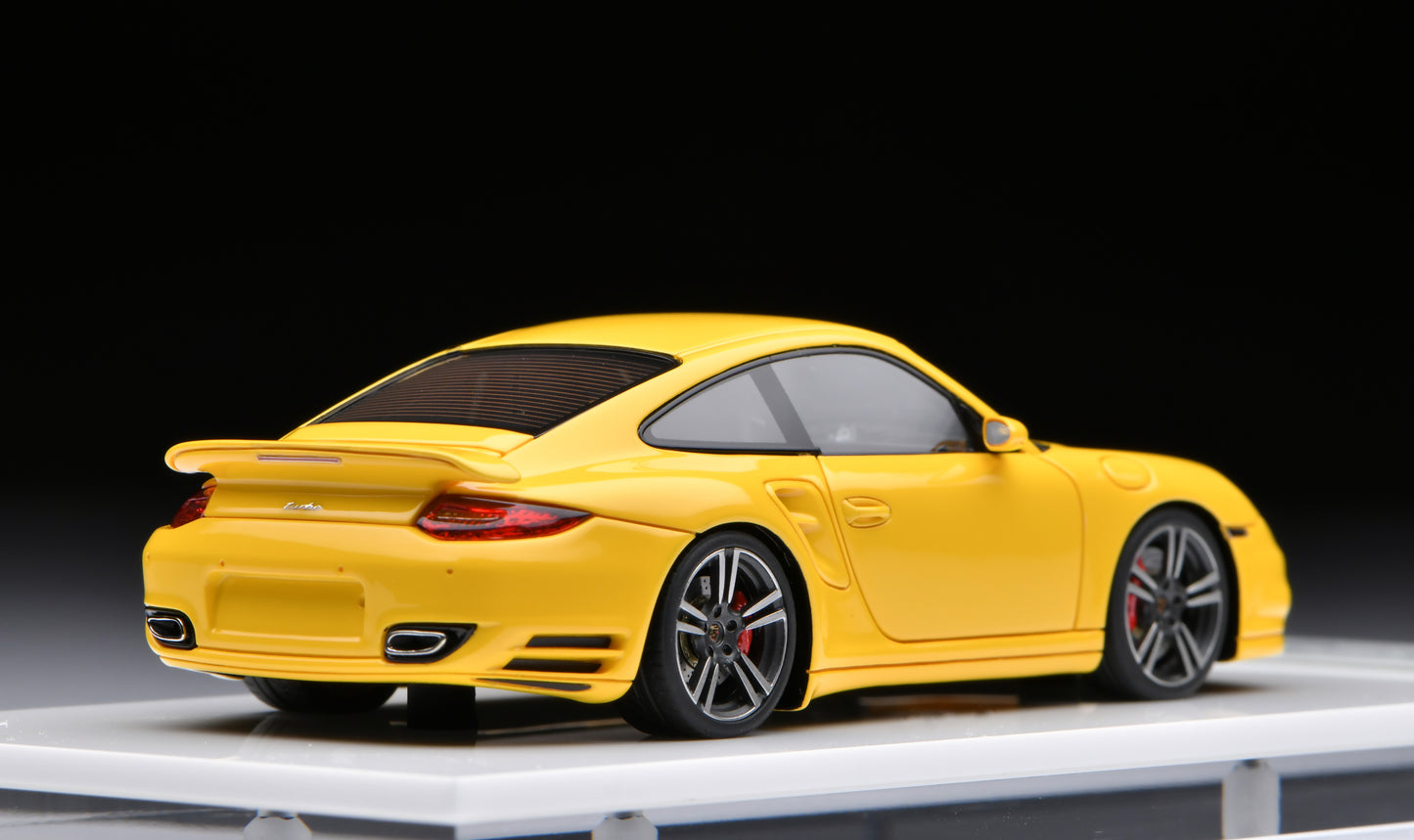 1:43 MakeUp Porsche 911 (997.2) Turbo 2010 Speed Yellow EM619A