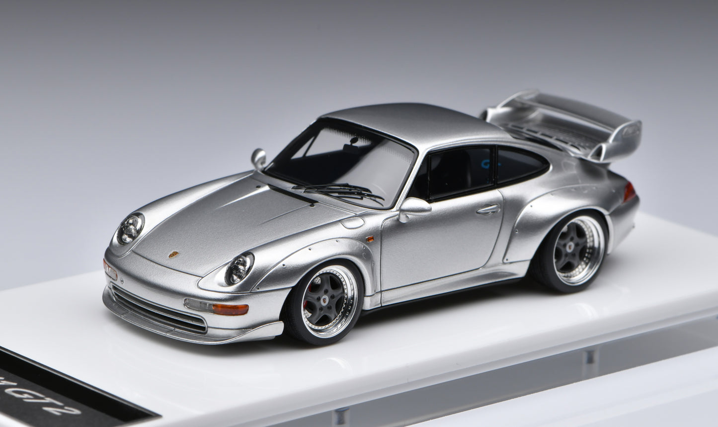 1:43 MakeUp Porsche 911(993) GT2 Street 1996 Silver VM114A