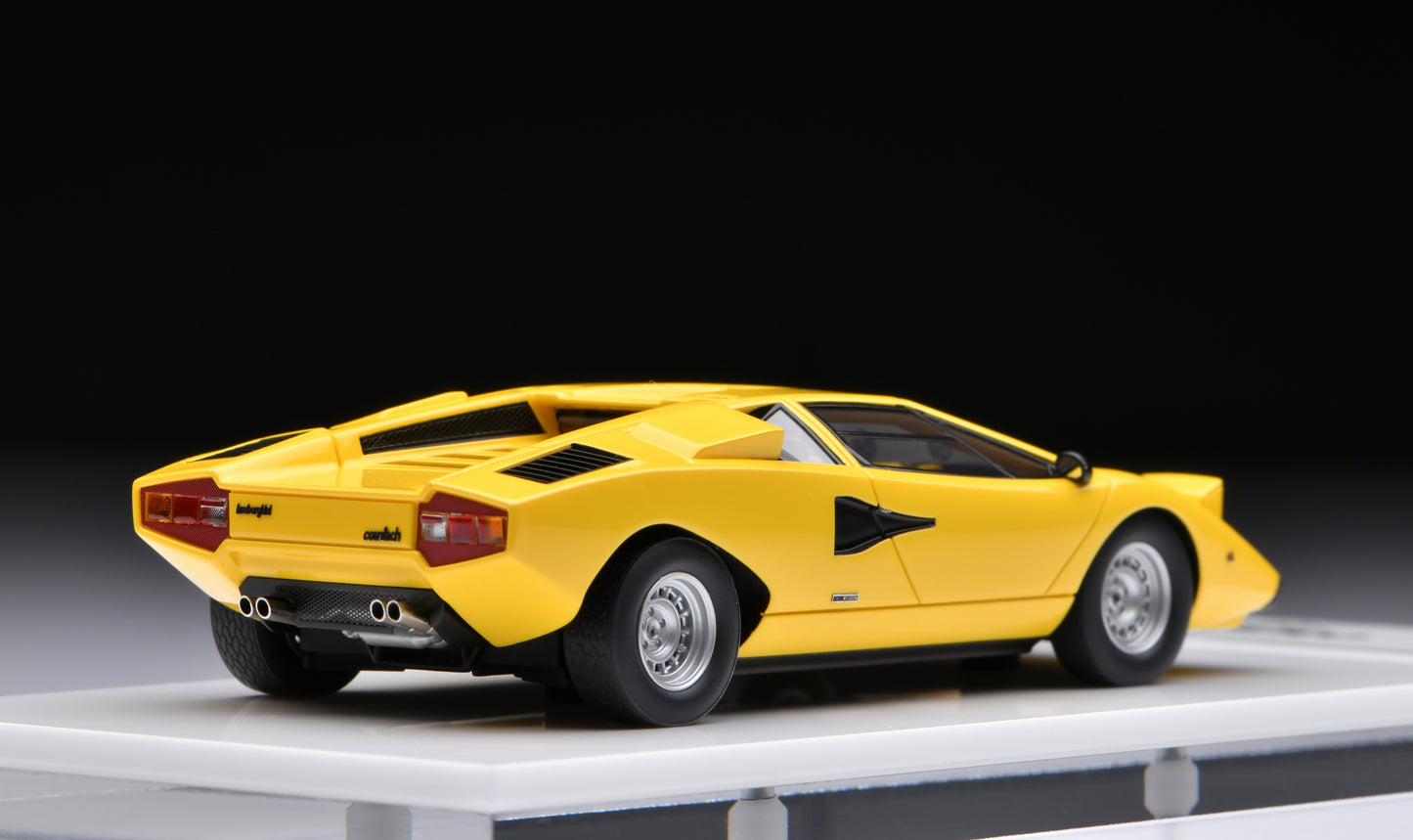 1:43 MakeUp Lamborghini Countach LP400 (Head lamp up) Yellow EM822A