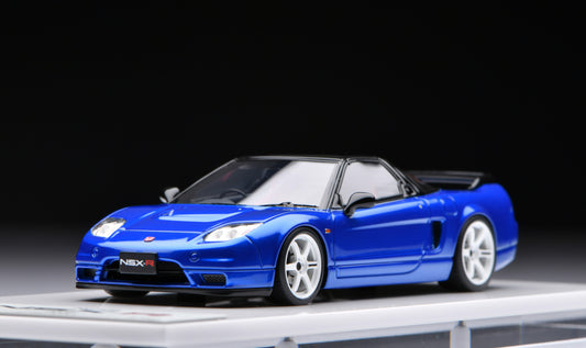 1:43 MakeUp Honda NSX-R (NA2) TE37 Wheel Long Beach Blue Pearl EM825D