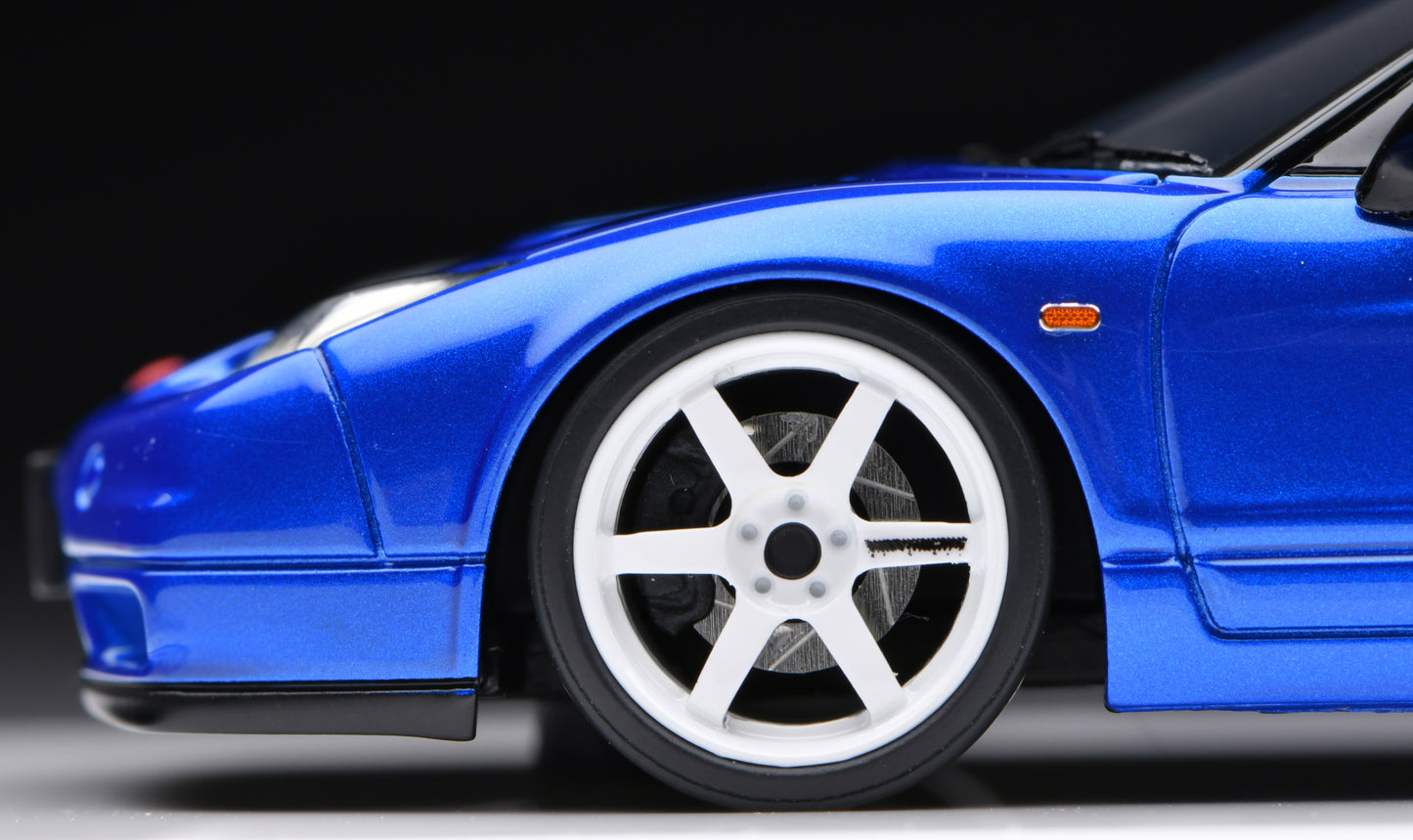 1:43 MakeUp Honda NSX-R (NA2) TE37 Wheel Long Beach Blue Pearl EM825D