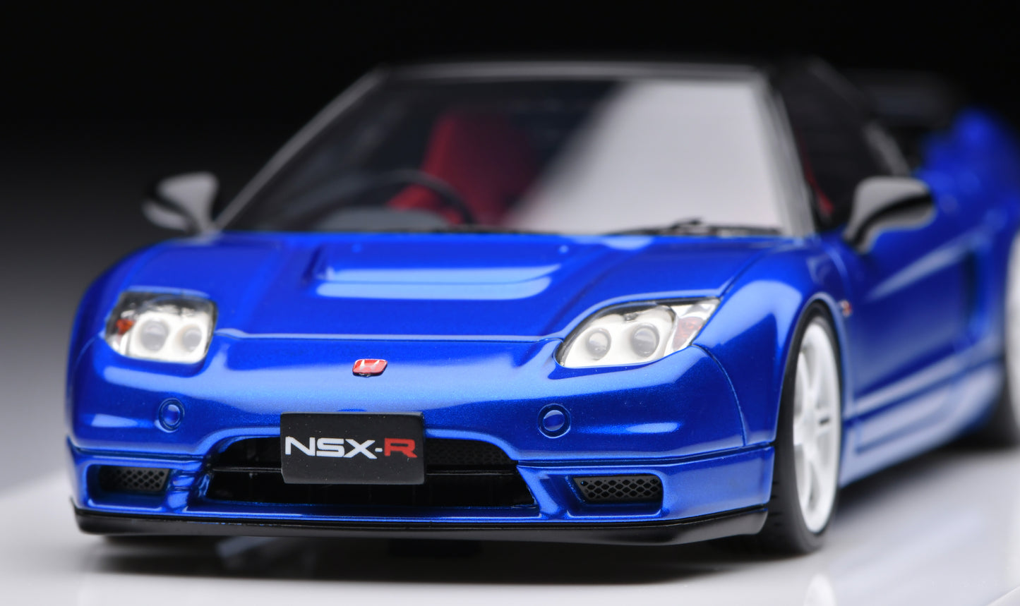 1:43 MakeUp Honda NSX-R (NA2) TE37 Wheel Long Beach Blue Pearl EM825D