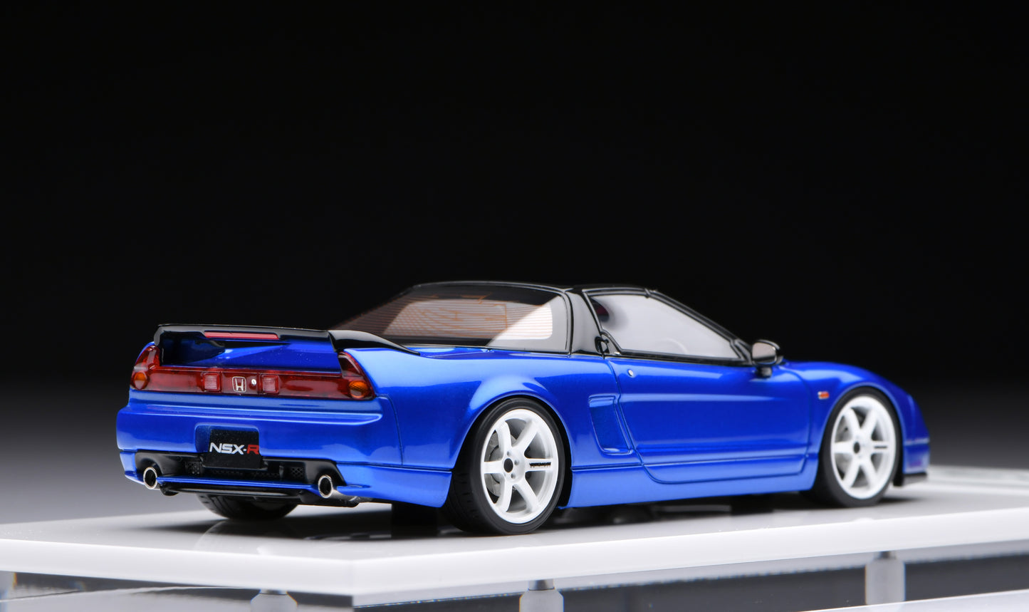 1:43 MakeUp Honda NSX-R (NA2) TE37 Wheel Long Beach Blue Pearl EM825D