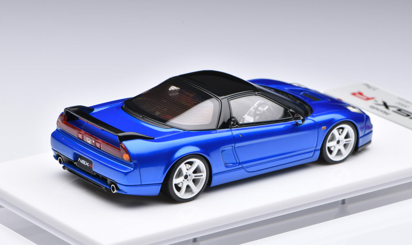 1:43 MakeUp Honda NSX-R (NA2) TE37 Wheel Long Beach Blue Pearl EM825D