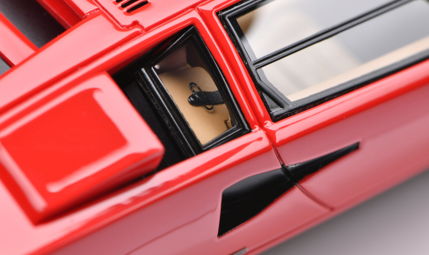 1:43 MakeUp Lamborghini Countach LP400 (Head lamp up)  Red EM822B
