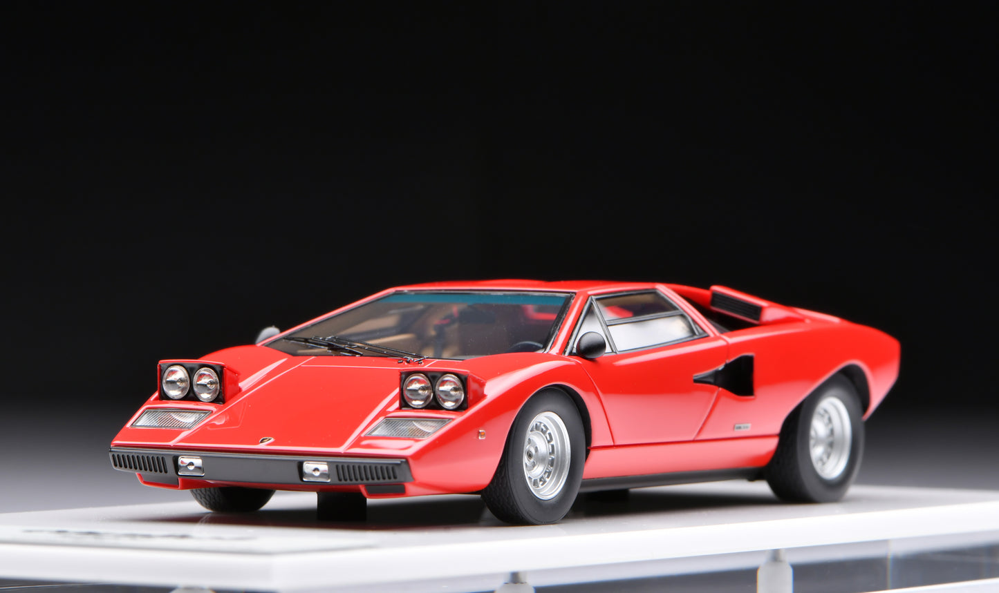 1:43 MakeUp Lamborghini Countach LP400 (Head lamp up)  Red EM822B