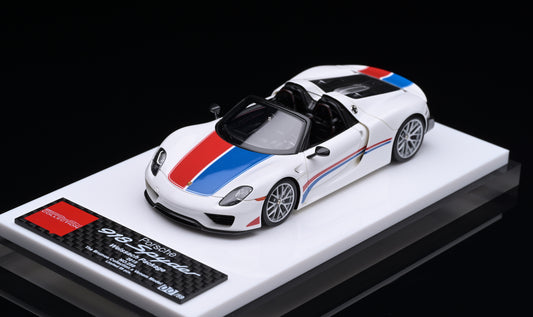 1:43 MakeUp "The Brumos Collection" X VenomModel Exclusive Edition Porsche 918 Spyder Weissach Package EM569VM