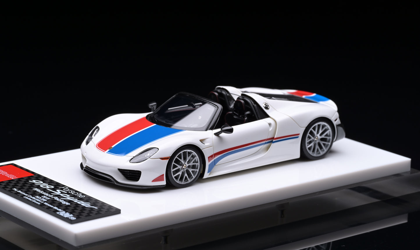 1:43 MakeUp "The Brumos Collection" X VenomModel Exclusive Edition Porsche 918 Spyder Weissach Package EM569VM
