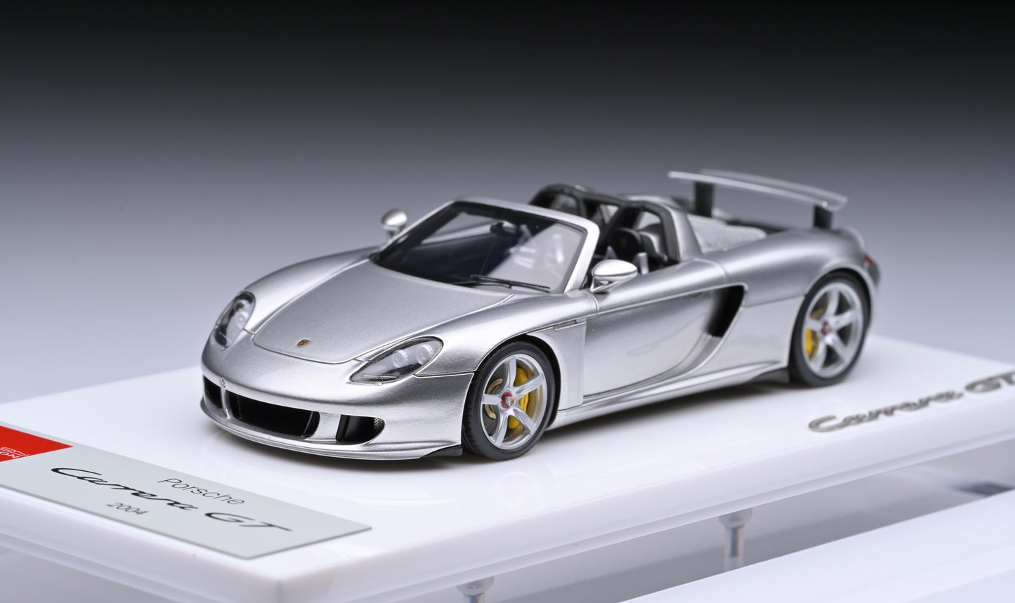 1:43 Make Up Porsche Carrera GT 2004 Wing Up GT Silver EM567A