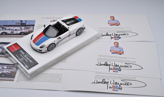 1:43 MakeUp "The Brumos Collection" X VenomModel Exclusive Edition Porsche 918 Spyder Weissach Package EM569VM