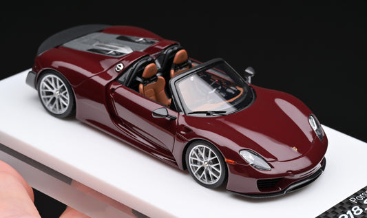 1:43 MakeUp VenomModel Exclusive Edition Porsche 918 Spyder Weissach Package Burgundy Red