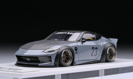 1:43 MakeUp LB Nation Nissan Fairlady Z(RZ34) (Watanabe 8spork) Stealth Grey LB023C