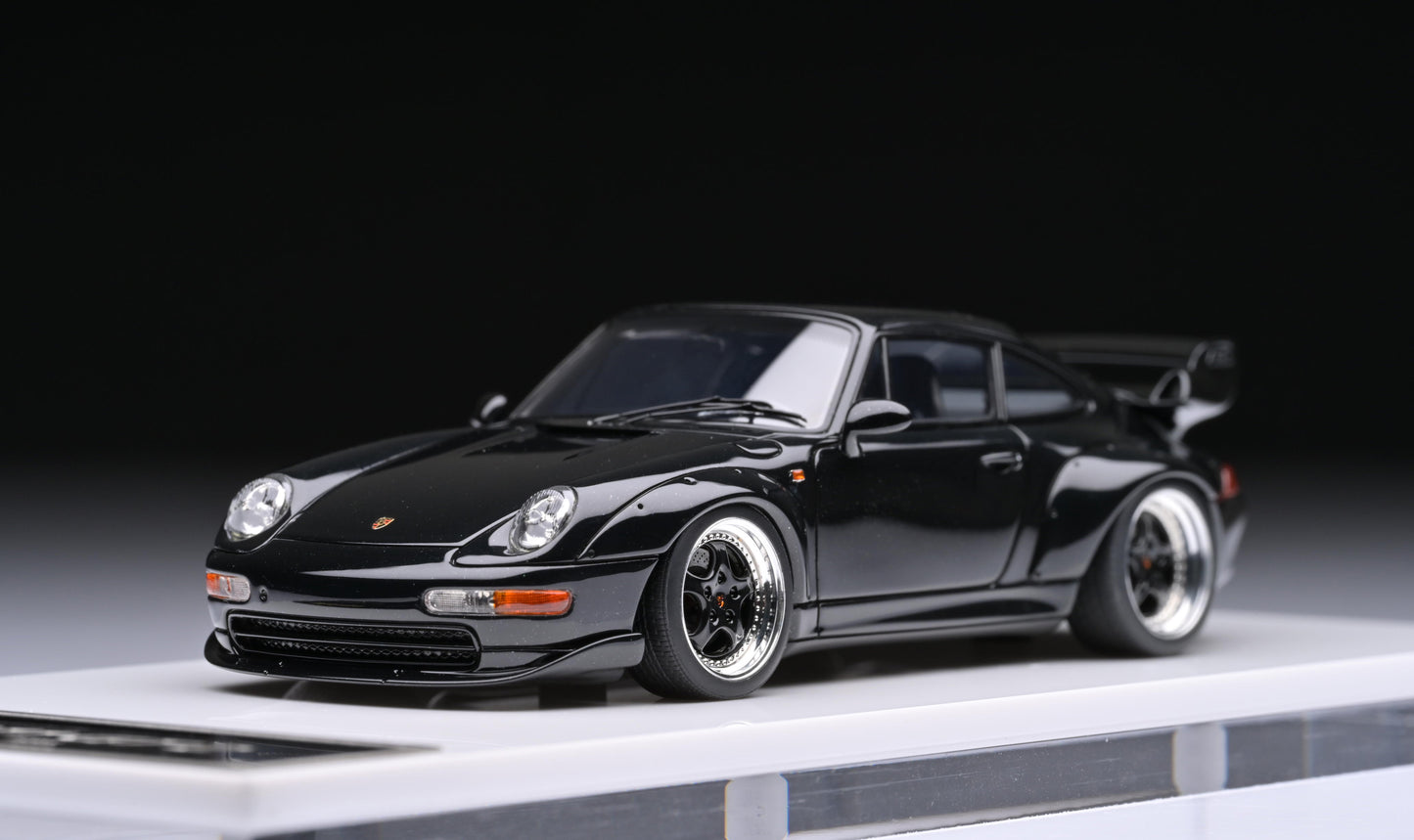 1:43 MakeUp Porsche 911 993 GT2 Street Black Metallic VM114J