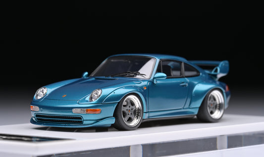1:43 MakeUp Porsche 911 993 GT2 Street Turquoise Green Metalic VM114G