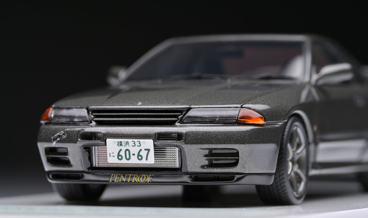1:43 MakeUp Nissan Skyline GT-R R32 by Hiroshi Tamura Gun Gray Metallic EM784