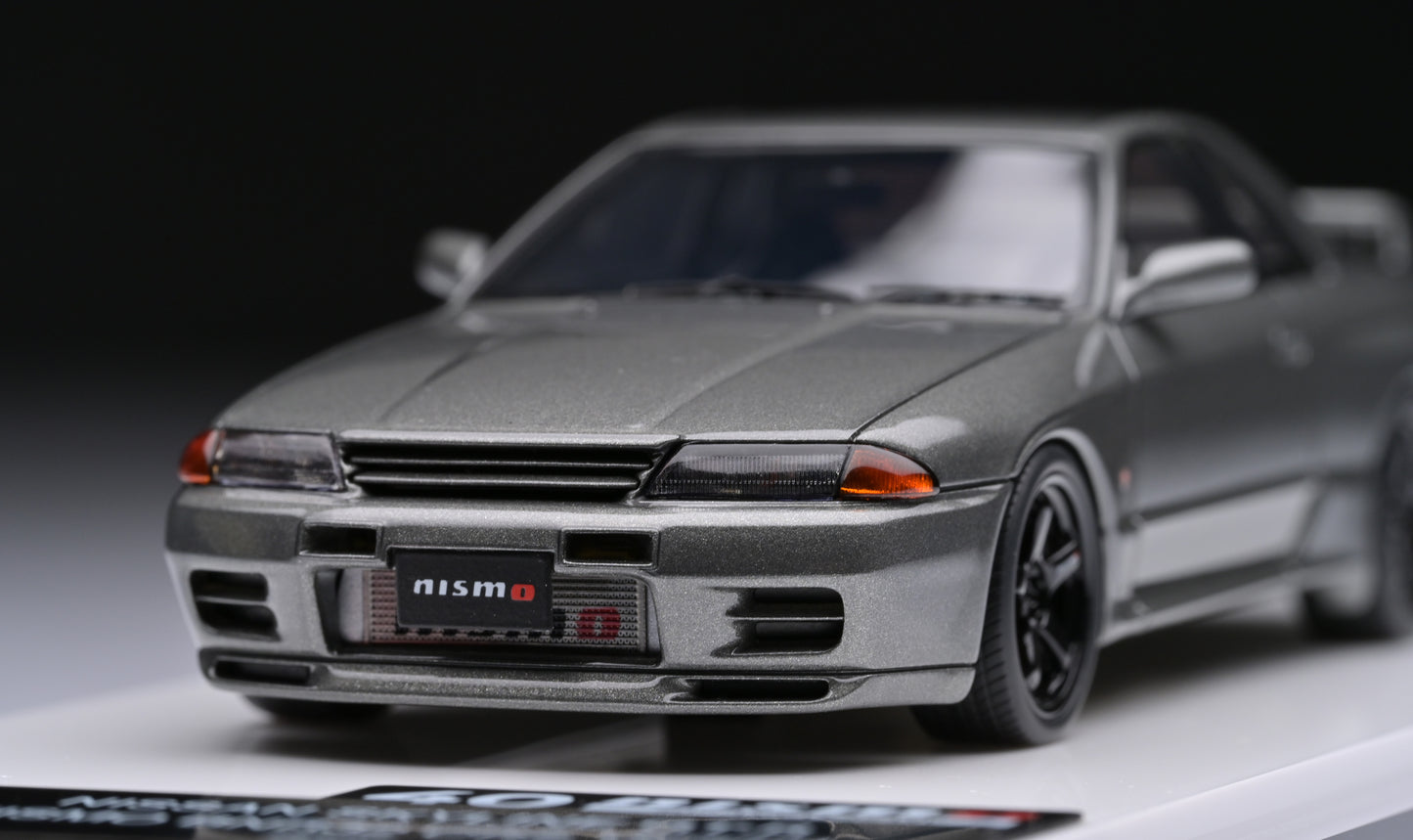 1:43 MakeUp Nissan Skyline GT-R NISMO BNR32 CRS Version Dark Metal Gray EM79