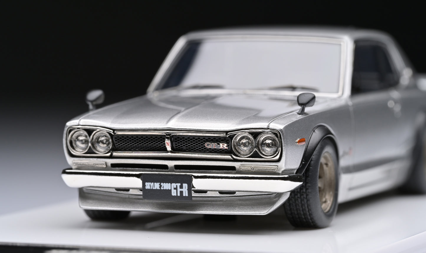1:43 MakeUp Nissan Skyline 2000 GT-R KPGC10 Nissan Works Wheel Silver VM244A